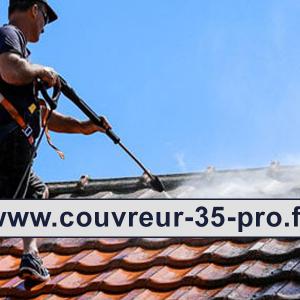 Travaux de nettoyage toiture 35