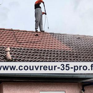 Travaux de nettoyage toiture 35